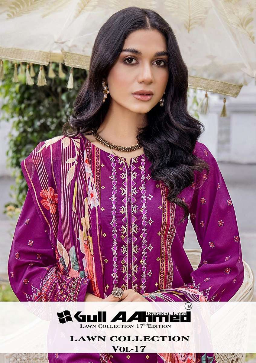 Gull Ahmed Lawn Collection Vol-17 series 161-166 Pure Lawn Cotton suit