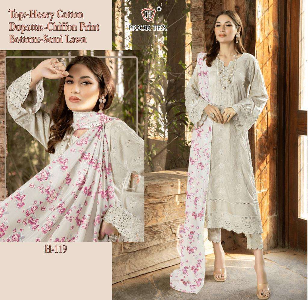 hoor tex H-119 designer cotton suit 