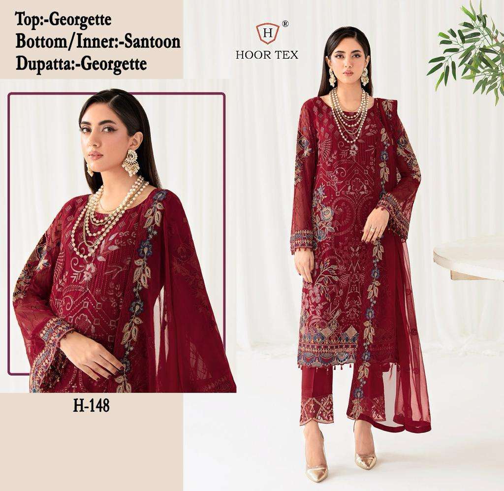 hoor tex H-148 faux georgette suit 