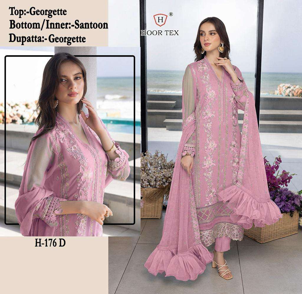 hoor tex H-176 designer faux georgette suit 