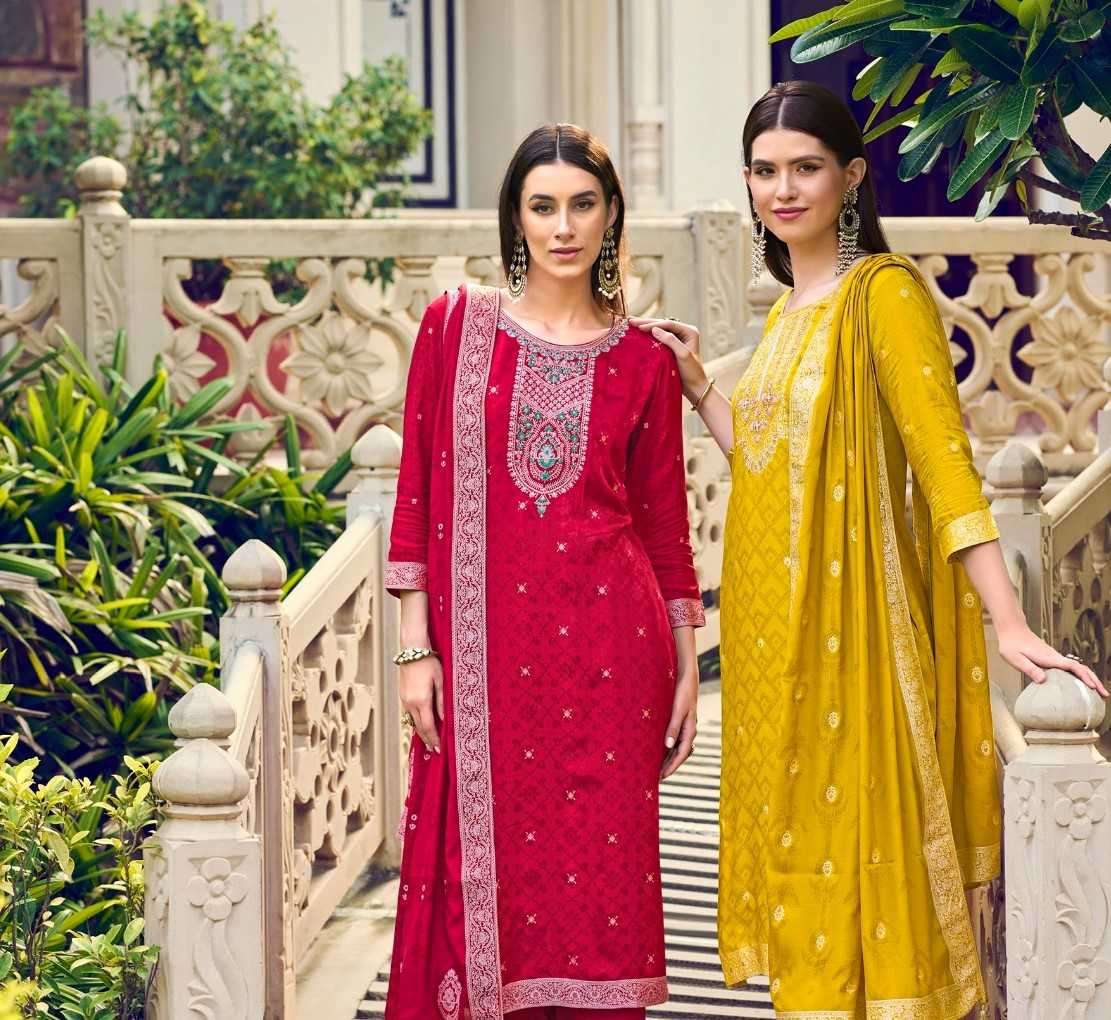 incitystyle soaum series 101-104 pure viscose muslin suit  