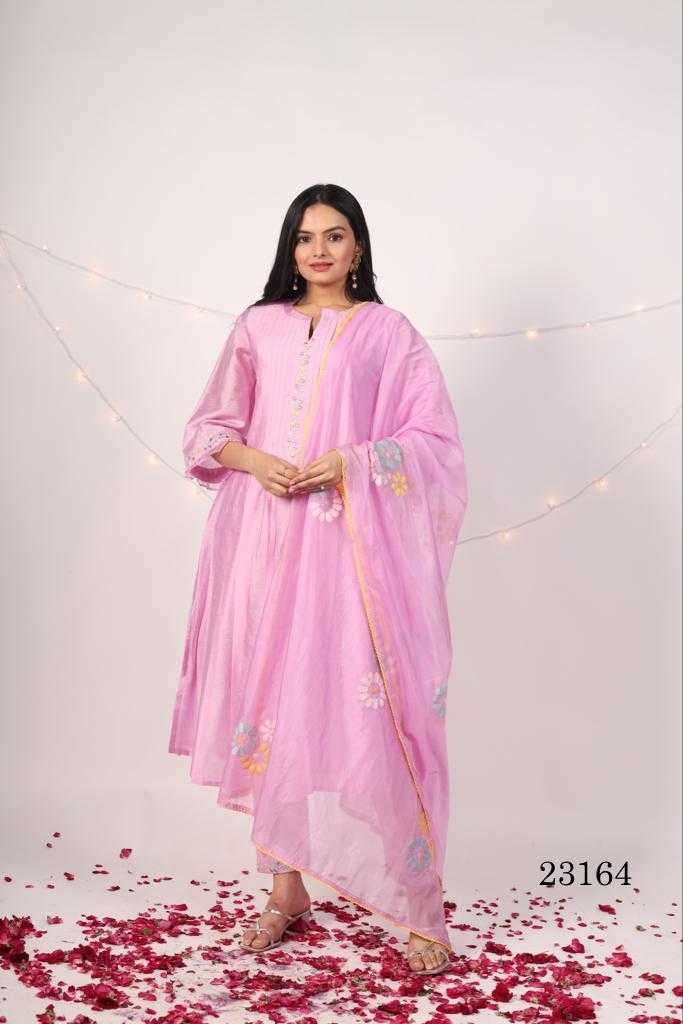 indira apparel 23164 Chanderi Viscose suit