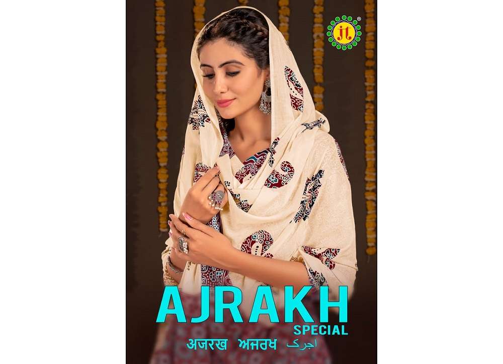 Jt Ajrakh Special Vol-1 series 1001-1010 pure cotton suit 