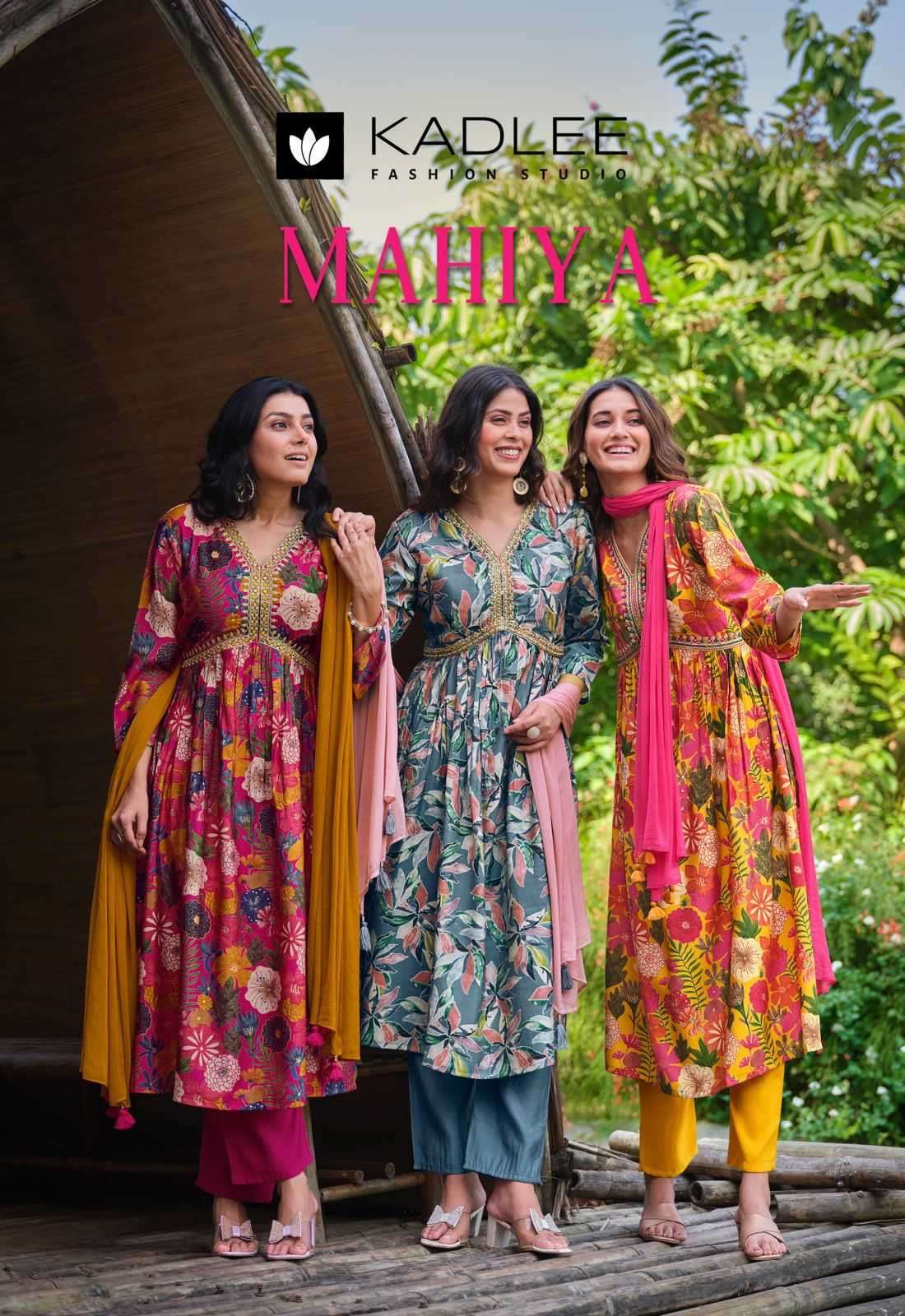 kadlee mahiya series 1001-1004 modal print suit 