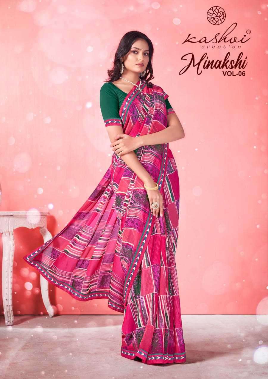 kashvi minakshi vol 6 series 1001-1008 weightless saree