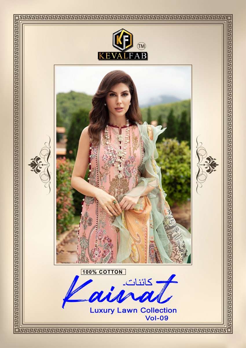 Keval Kainat Vol-9 series 9001-9006 Pure Cotton Printed suit