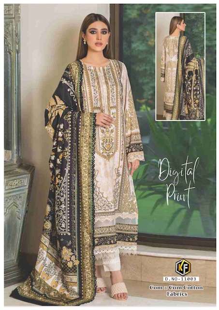 Keval Sobia Nazir Vol-11 series 11001-11006 pure lawn cotton suit 