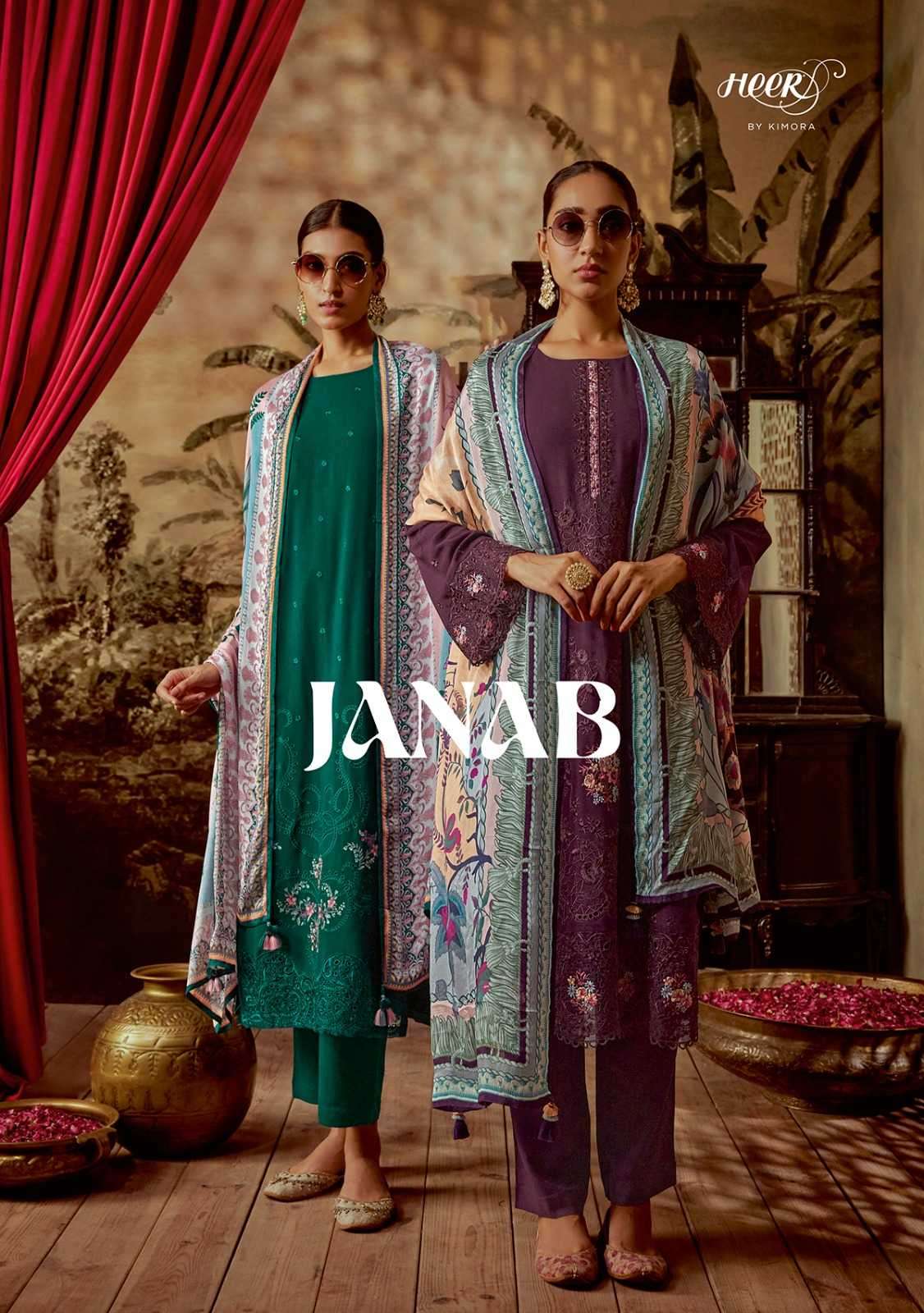 kimora heer janab series 9201-9208 modal silk suit 