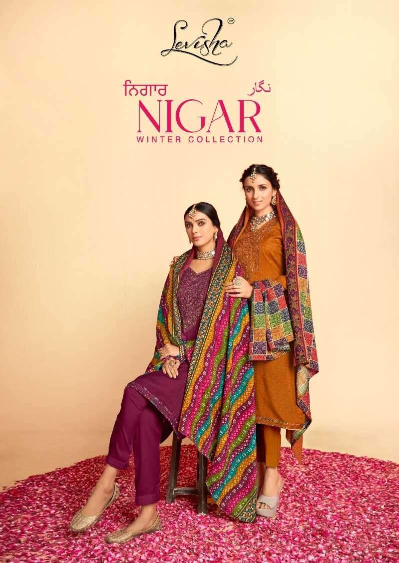 levisha nigar series 3013-3020 Pure Pashmina suit