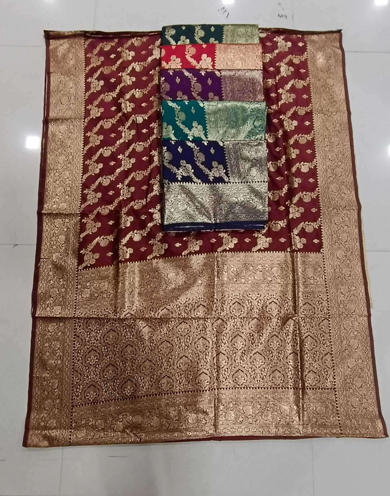 maanyata banarasi silk elegant sarees with beautiful pallu design