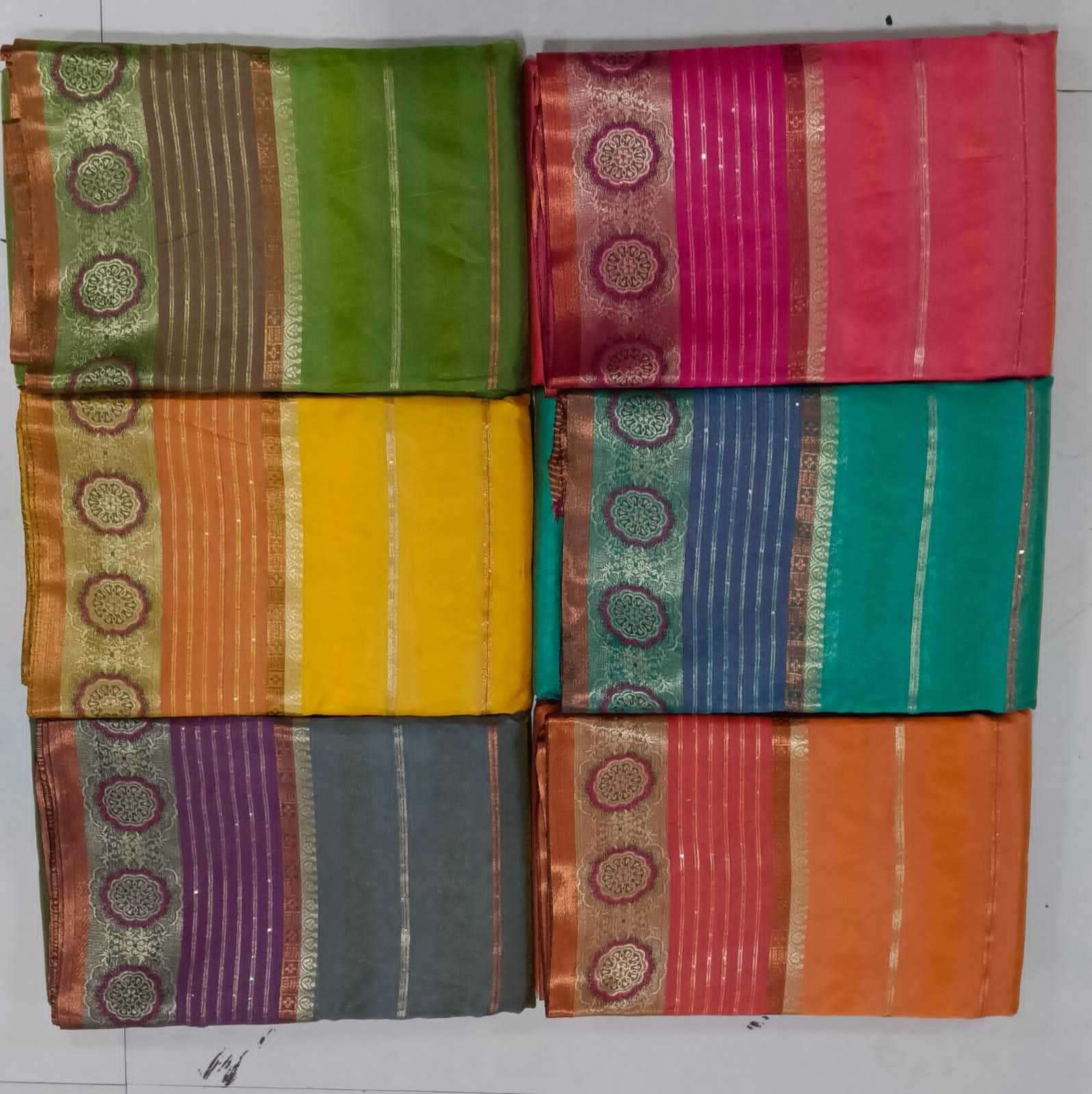 maanyata nisha Organja silk with Sikwence Havi saree