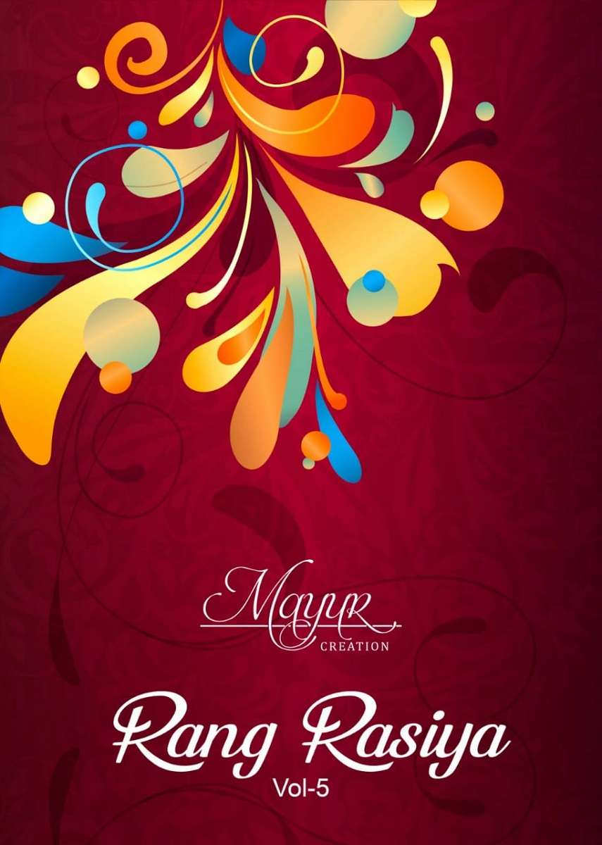 Mayur Rang Rasia Vol-5 series 5001-5010 pure cotton suit 