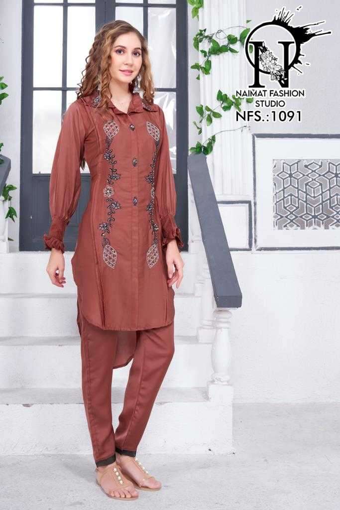 naimat 1091 Imported Fancy Fabrics kurti with pant 