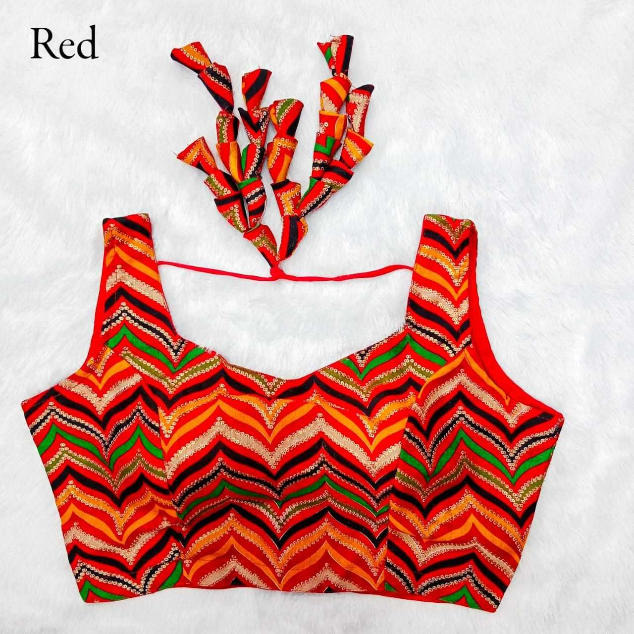 pr zigzag jhumka fancy readymade blouse