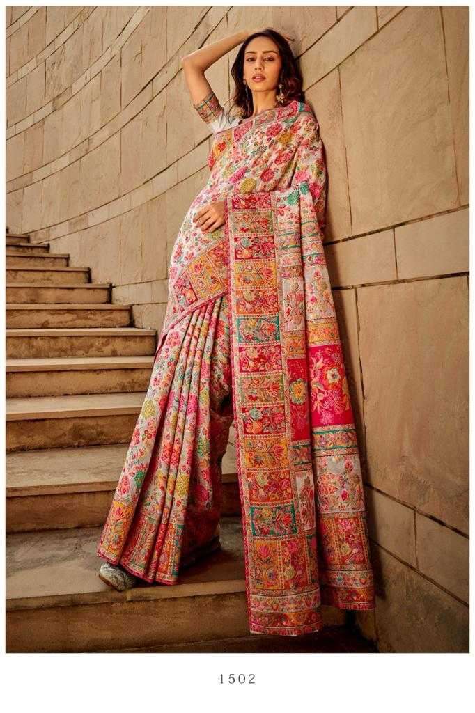 rajtex kashmiri 1500 series 1501-1506 Modal saree