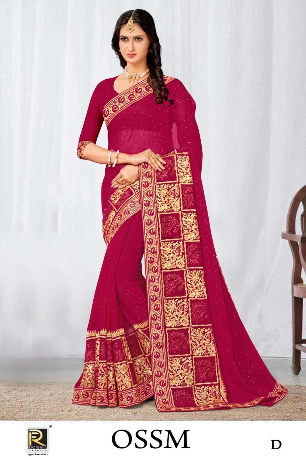 ranjna ossm fancy fabrics saree