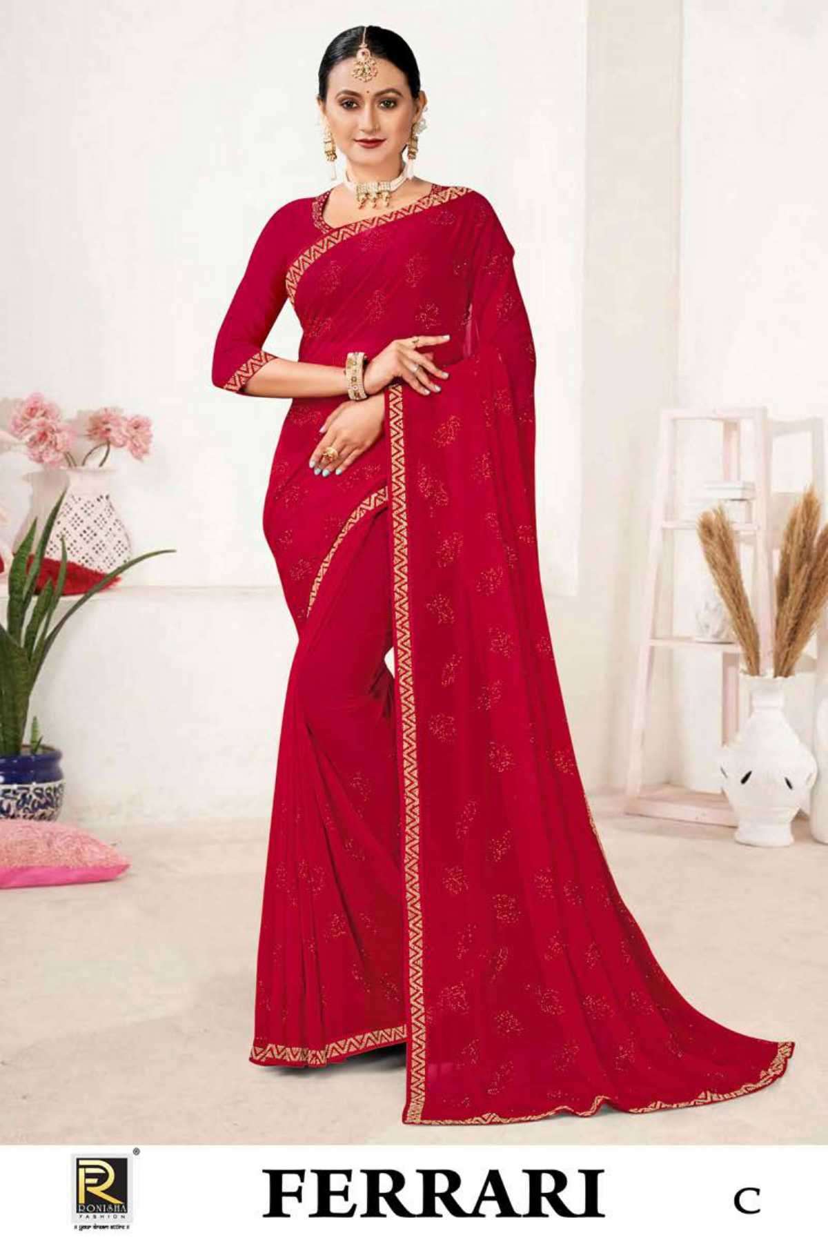 ranjna saree ferari fancy fabrics saree