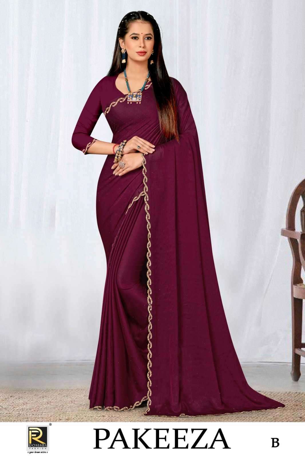 ranjna saree pakeeza fancy fabrics saree