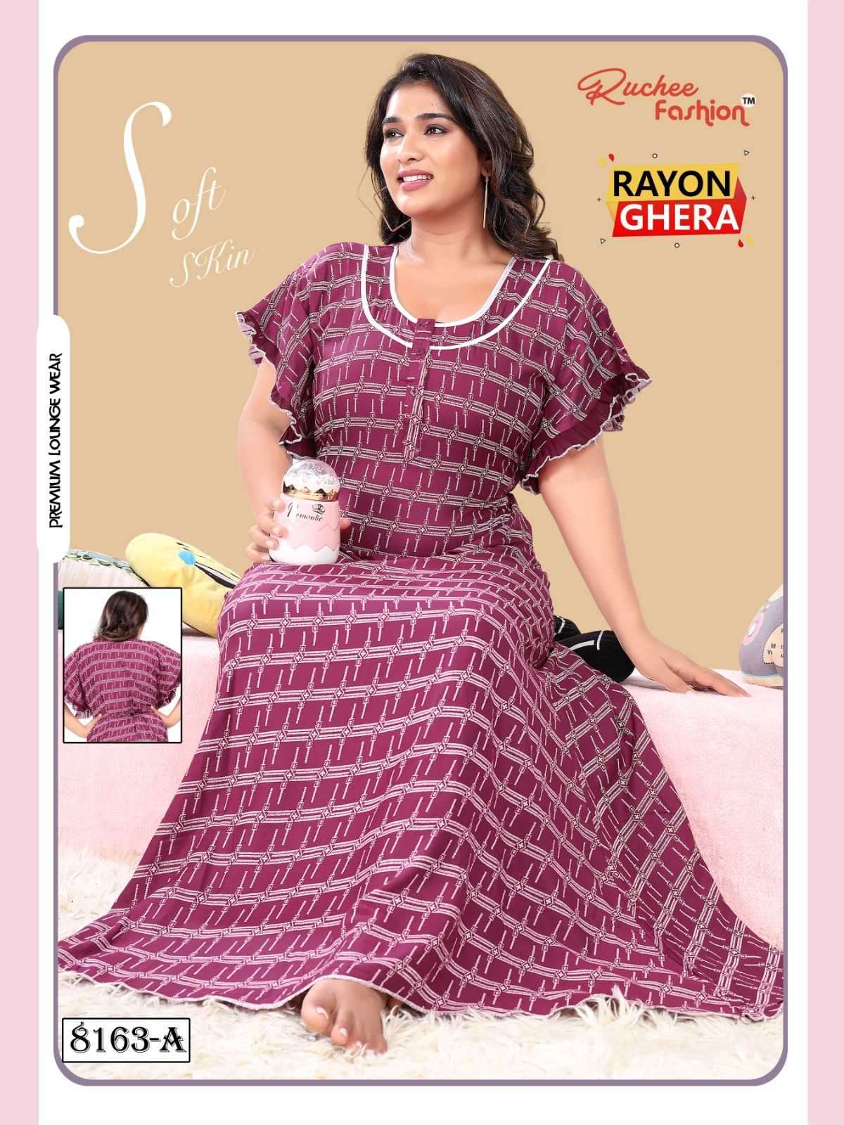 ruchee fashion rayon ghera fancy part 2 women night gown