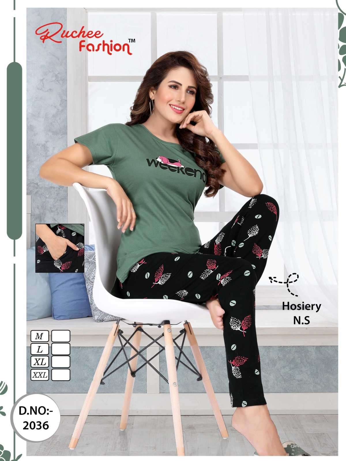 ruchee fashion vol 6001 Heavy Shinkar Hosiery  night suits