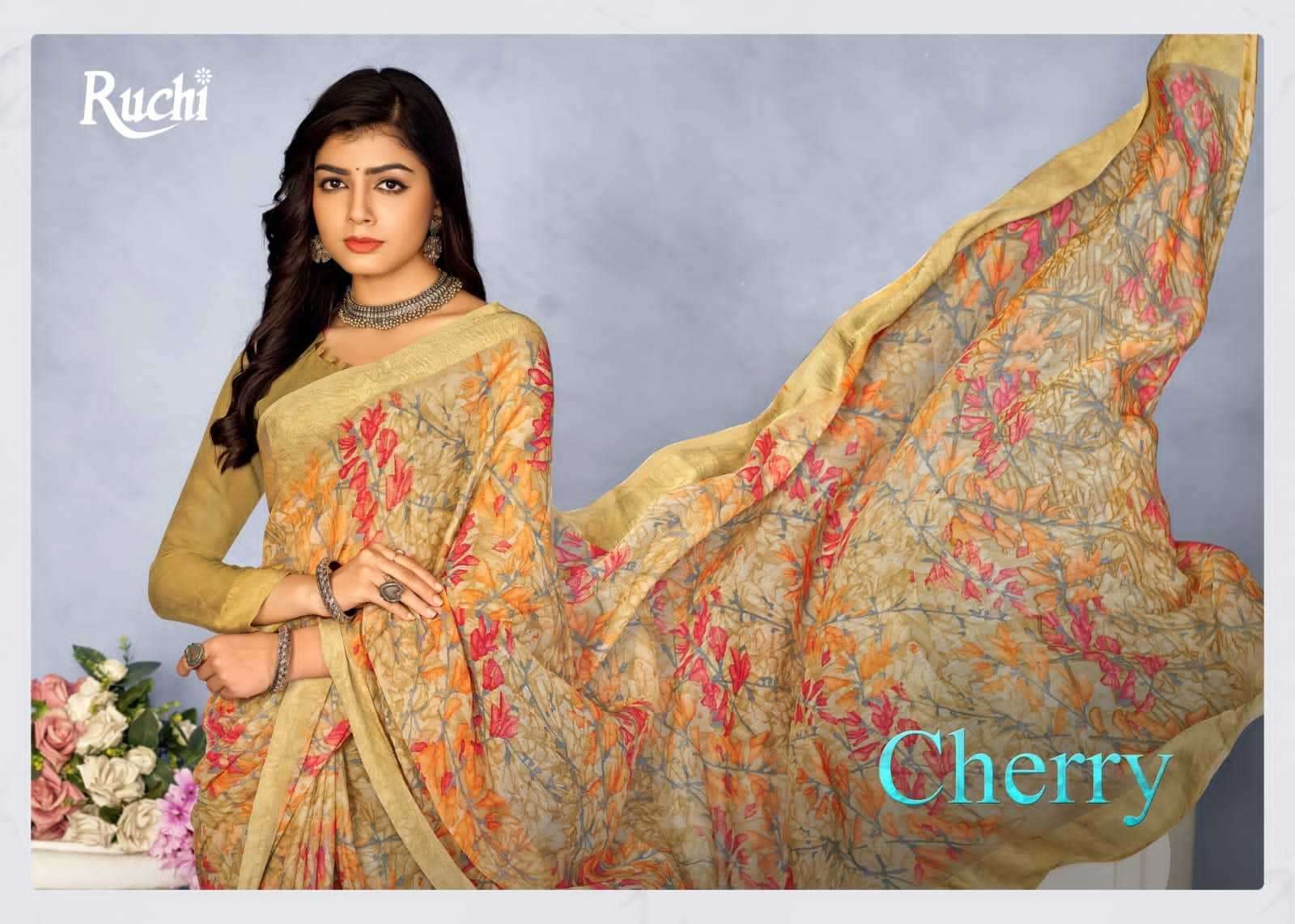 ruchi cherry vol 37 series 27801-27803 Chiffon saree