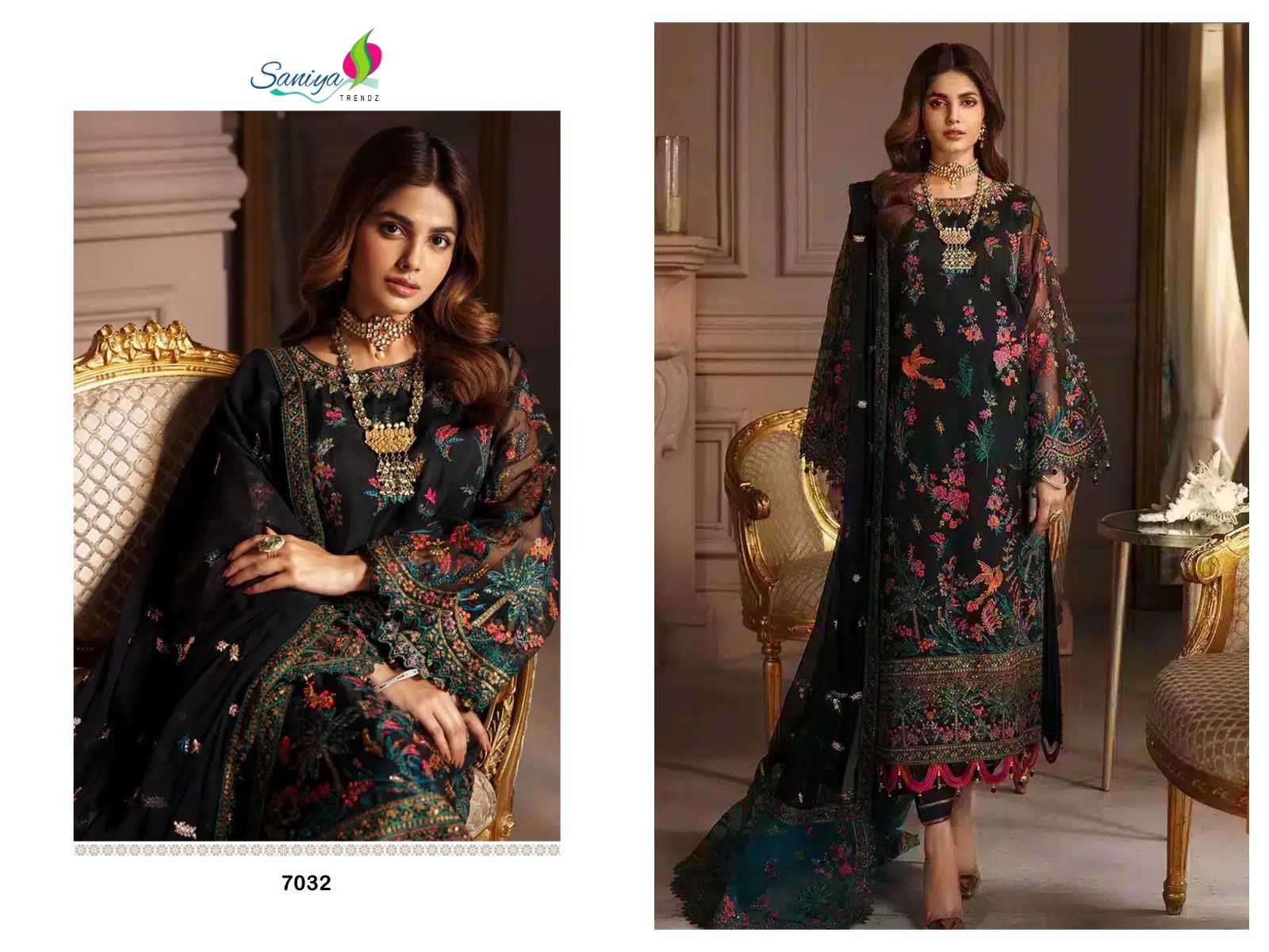 Saniya trendz 1014 faux georgette suit 