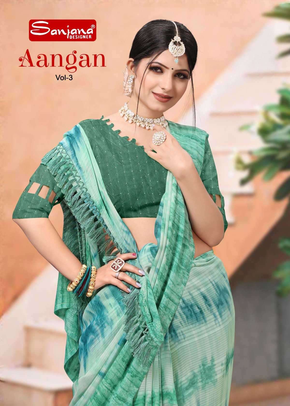 sanjana aangan vol 3 series 113-118 weightless saree