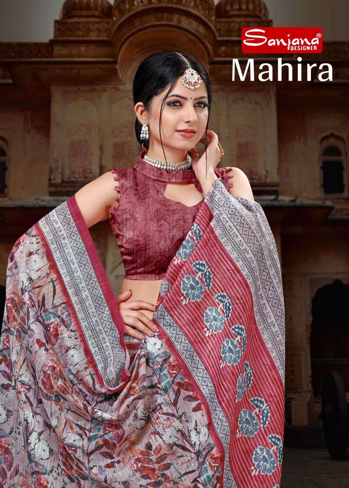 sanjana designer mahira series 101-106 silk saree