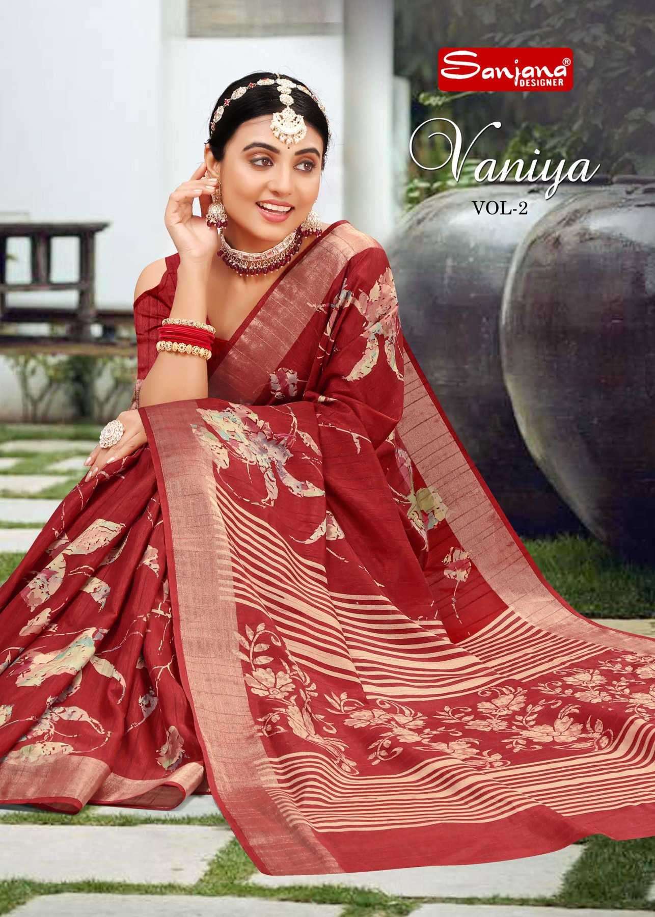 sanjana kaniya vol 2 series 107-112 silk saree