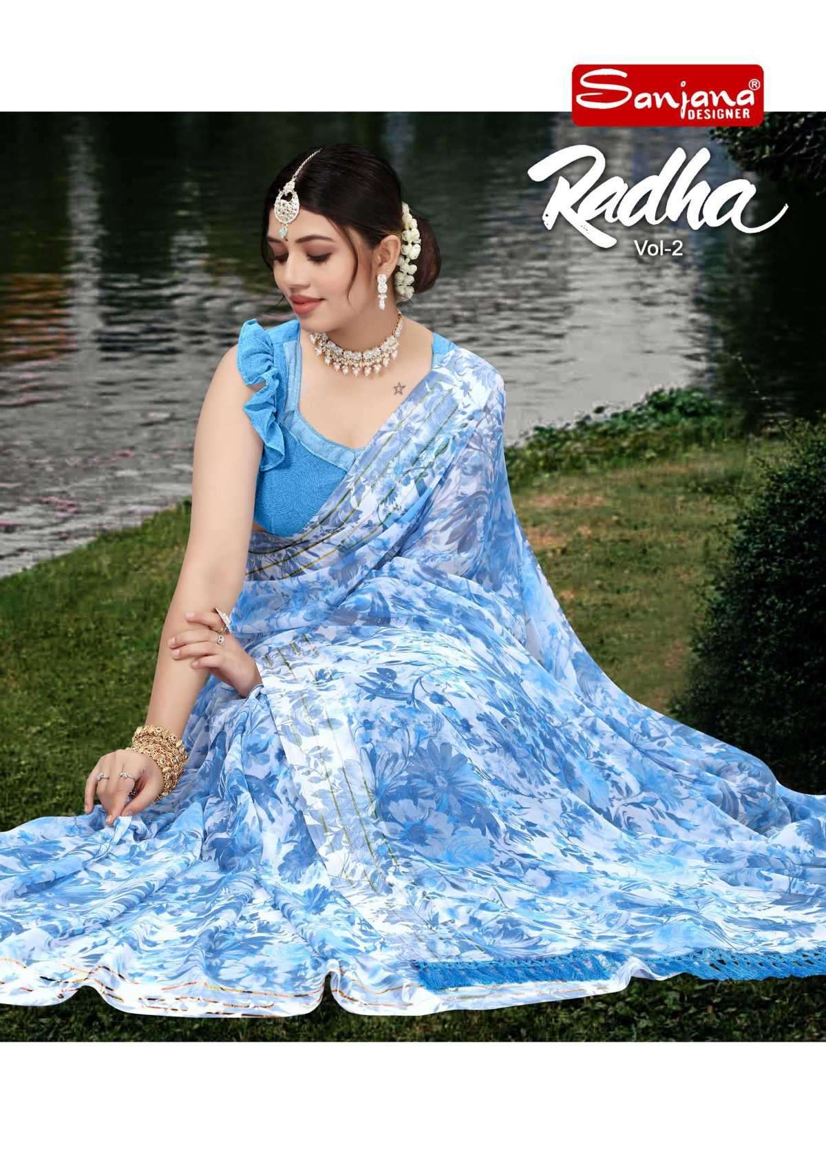 sanjana radha vol 2 series 107-112 weightless saree