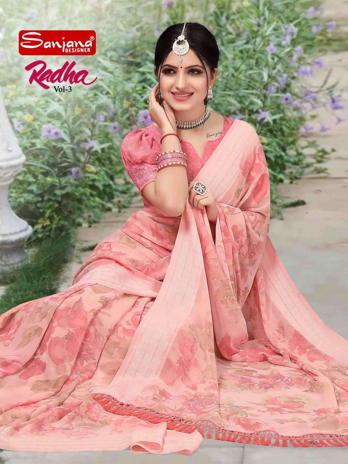 sanjana radha vol 3 series 119-124 weightless saree