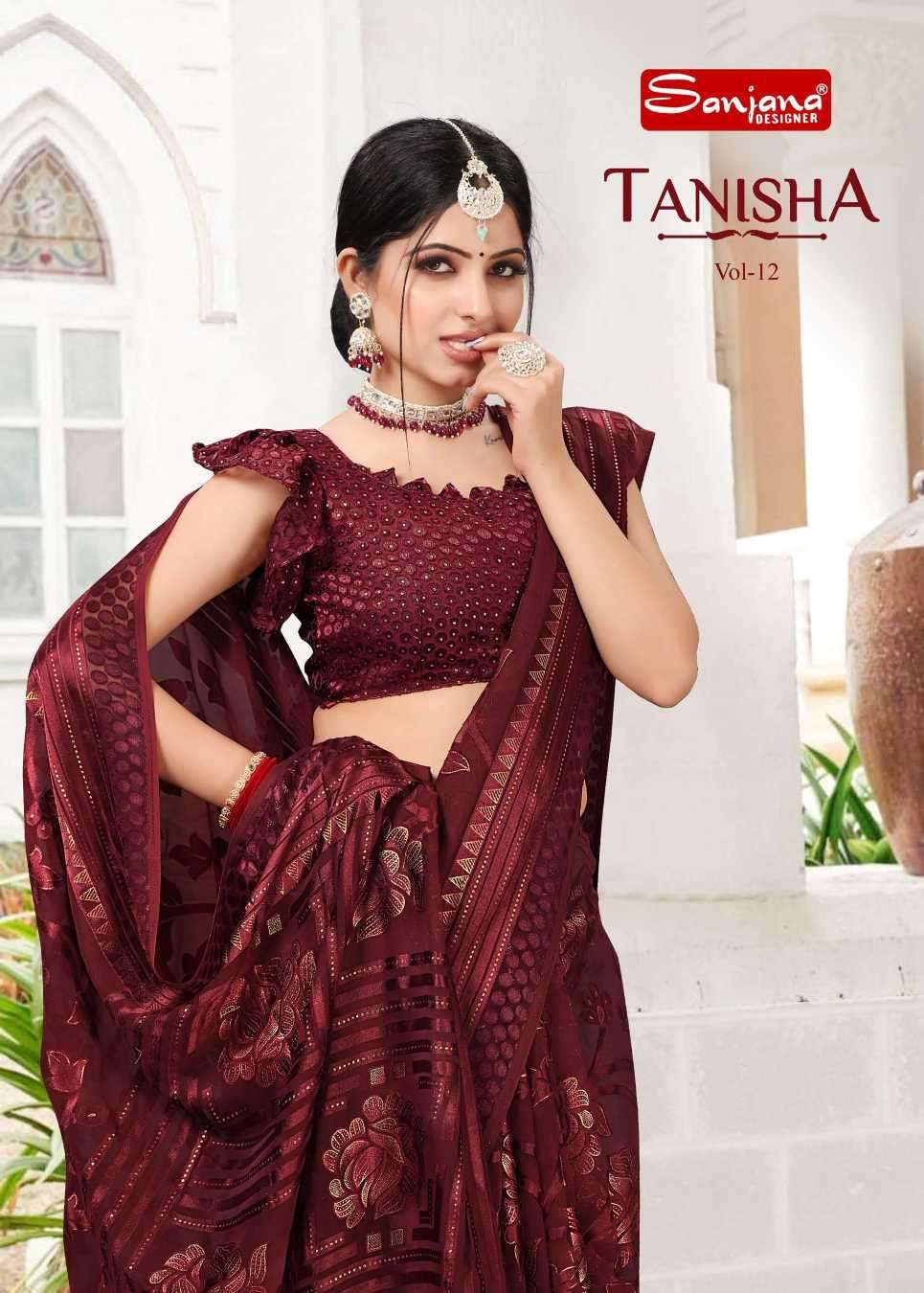 sanjana tanisha vol 12 series 167-172 brasso saree