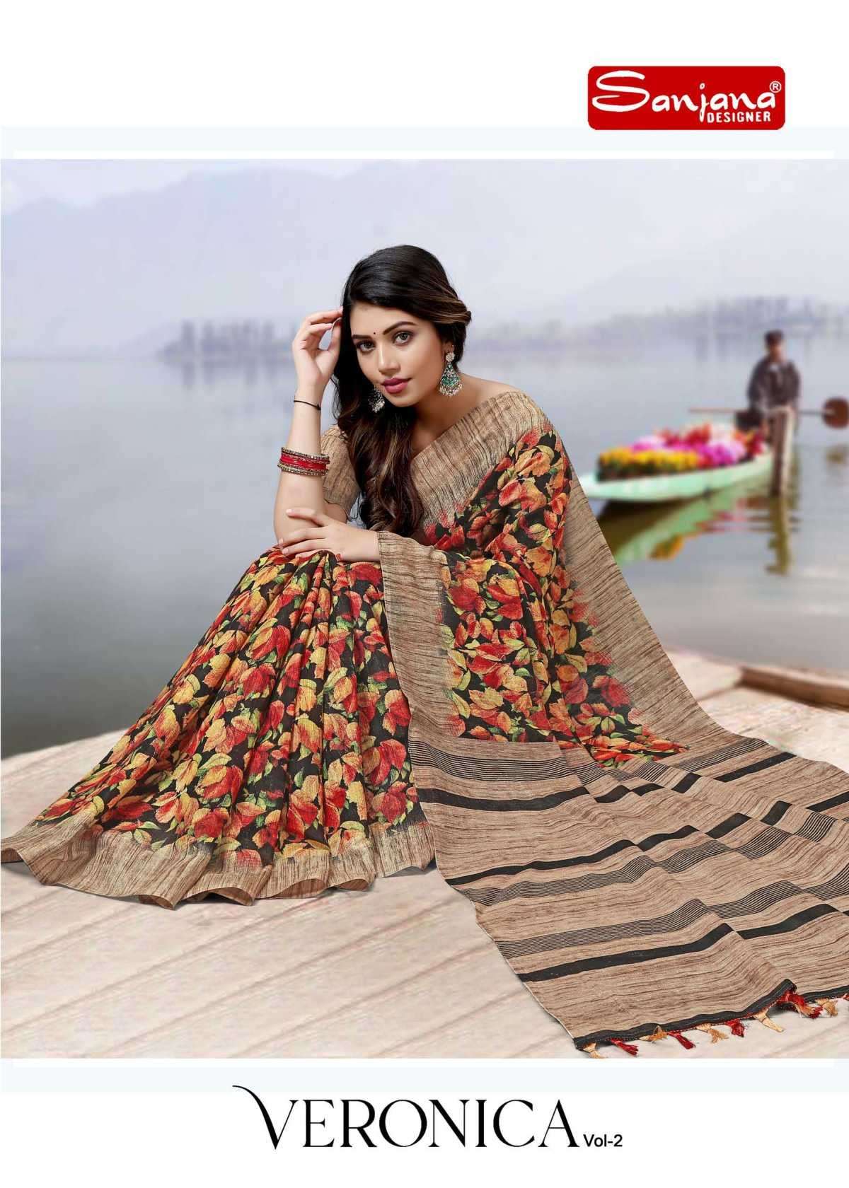 sanjana veronica vol 2 series 101-106 silk saree