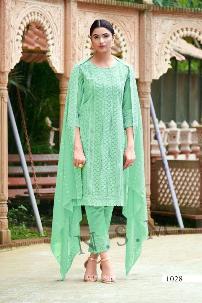 summer cool designer heavy georgette suit 