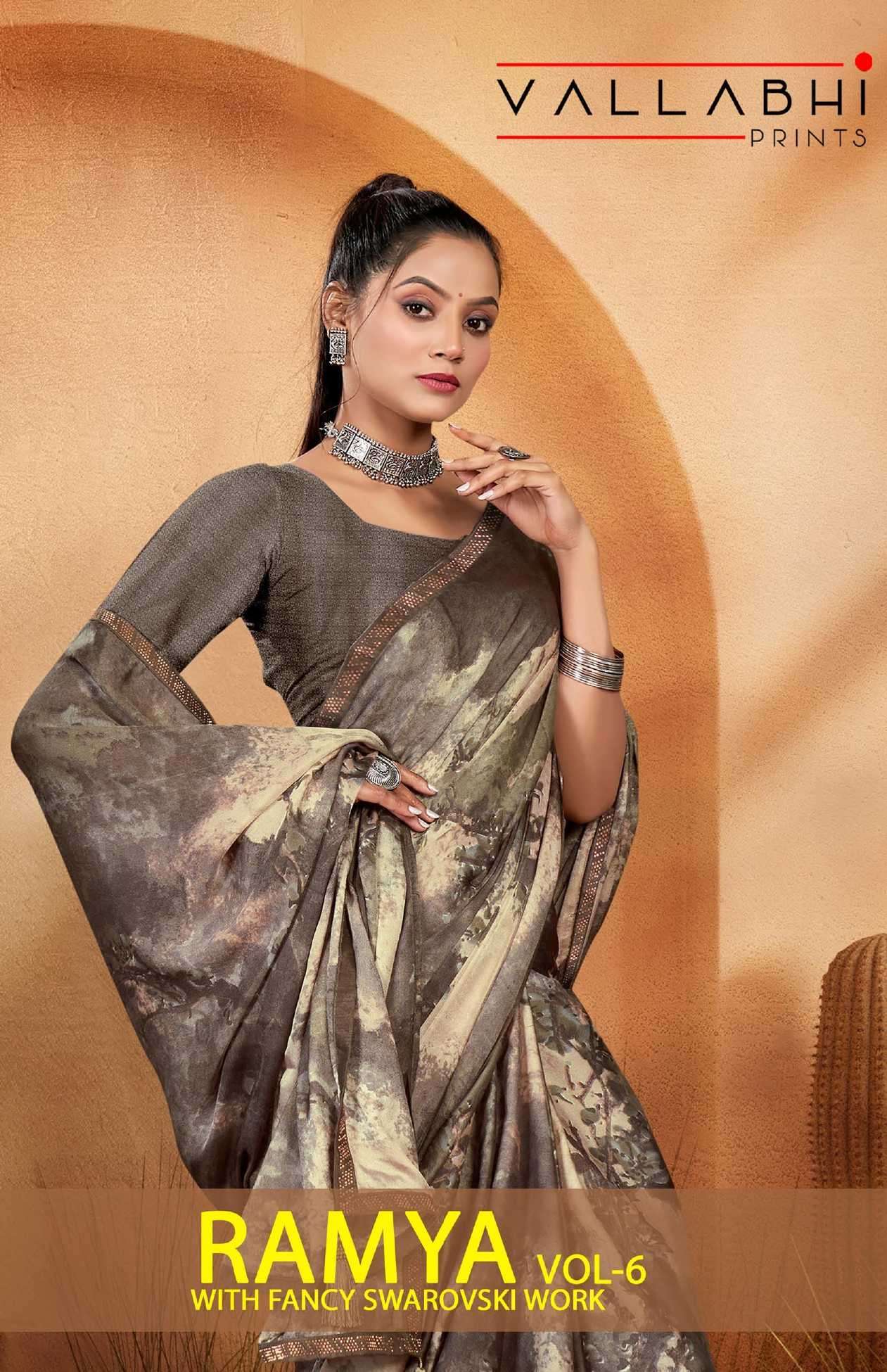 vallabhi prints ramya vol 6 series 25711-25716 georgette saree