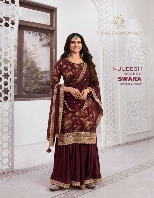 vinay fashion kuleesh swara series 65581-65586 georgette suit