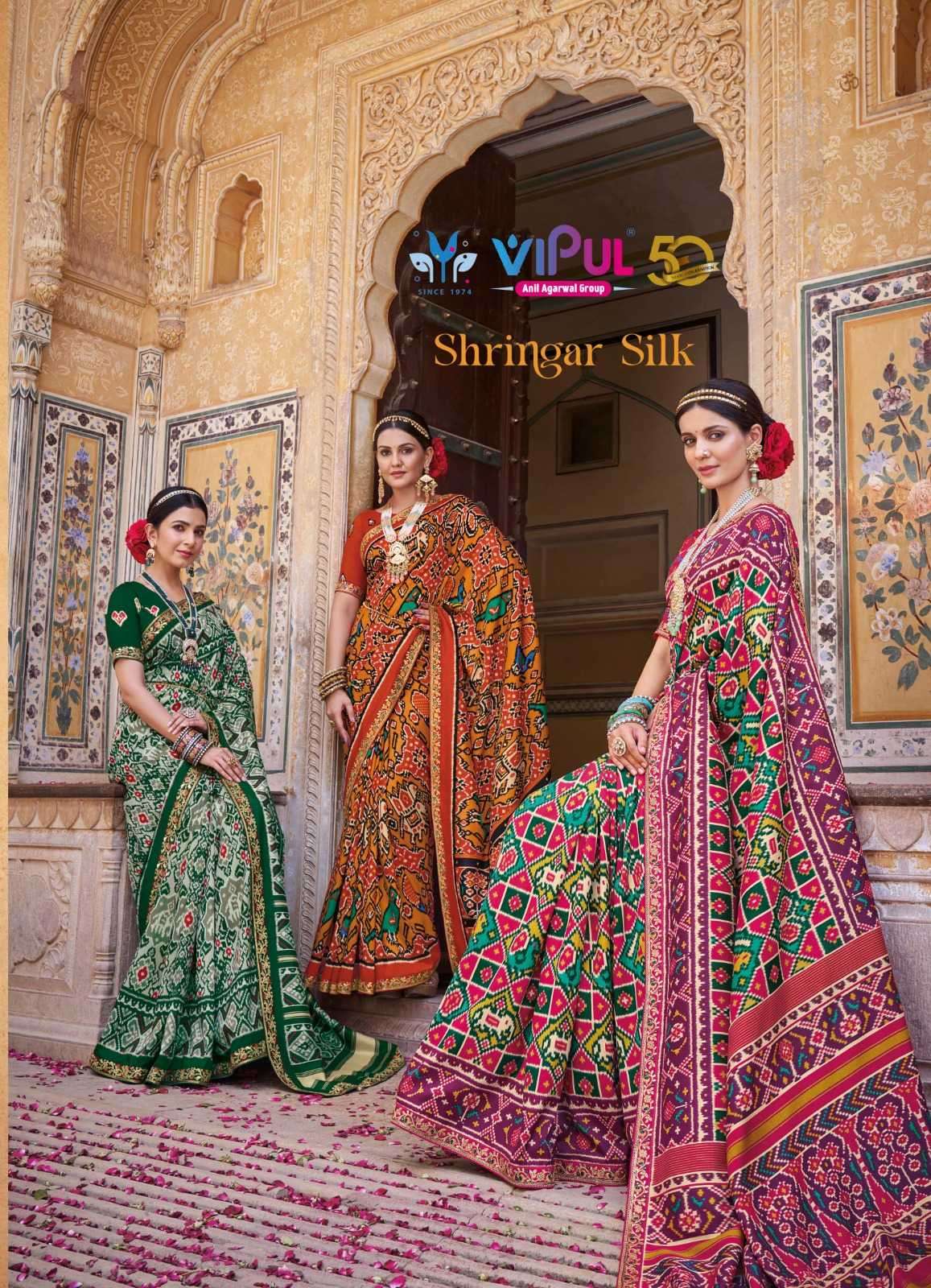 vipul fashion shringar silk 74400 series patola silk saree