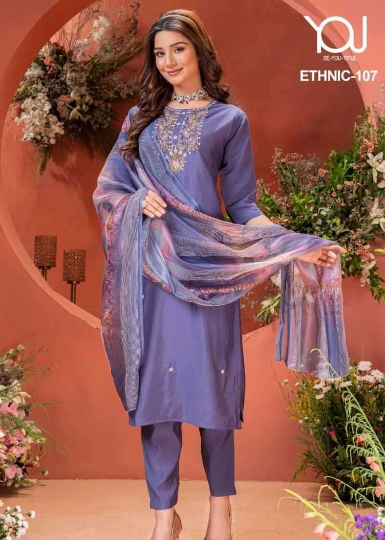 wanna you ethnic series 101-109 Pure Quality of Roman SILK readymade suit 