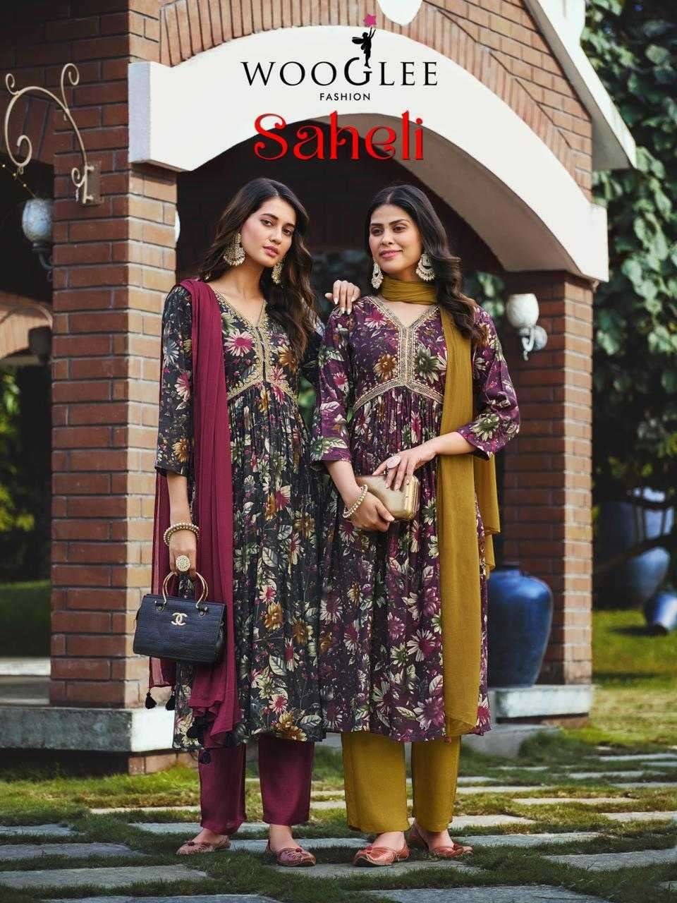 woogle saheli series 1001-1004 Modal Print suit