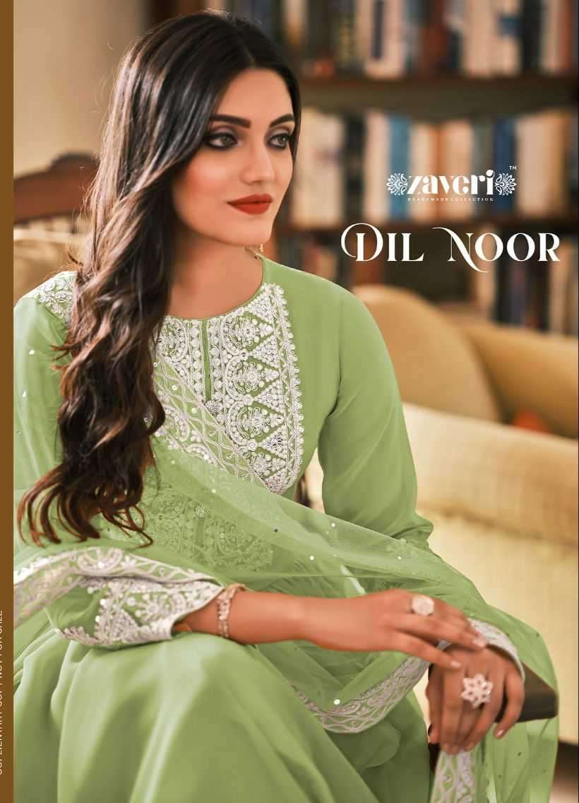 zaveri dil noor series 1340 georgette with embroidery work suit