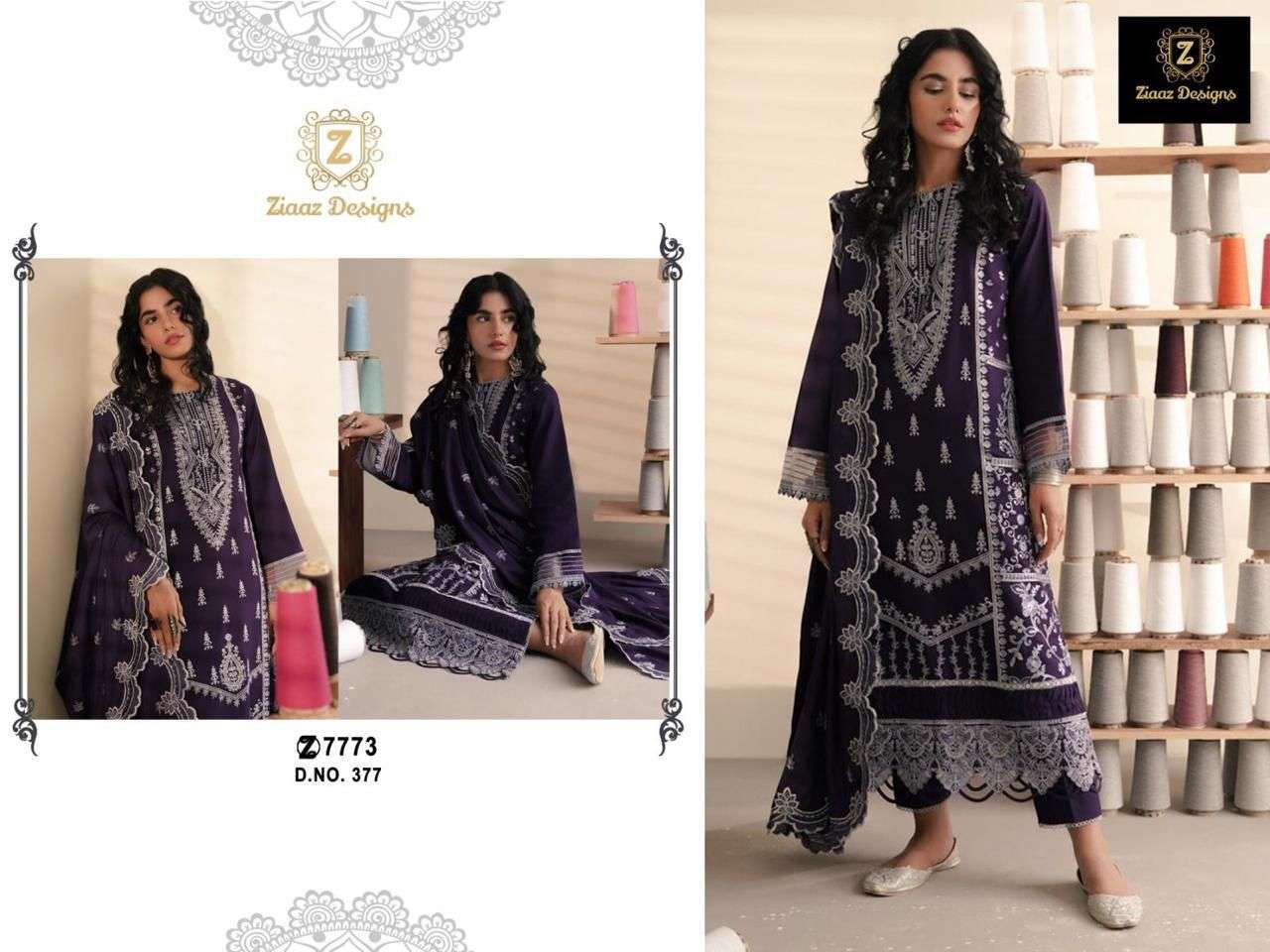 ziaaz designs 377 designer velvet suit 