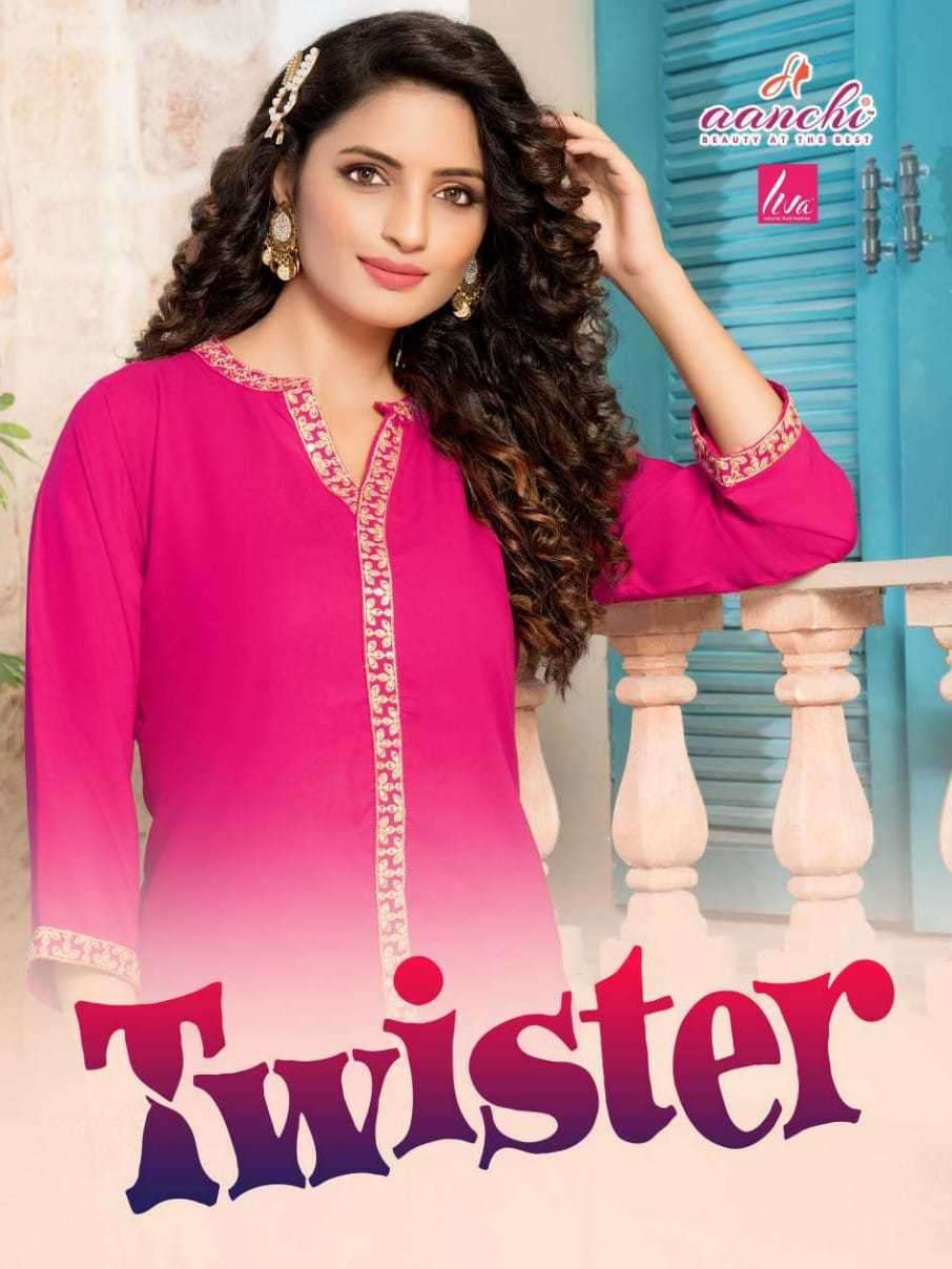 aanchi twister series 101-106 Liva Reyon kurti