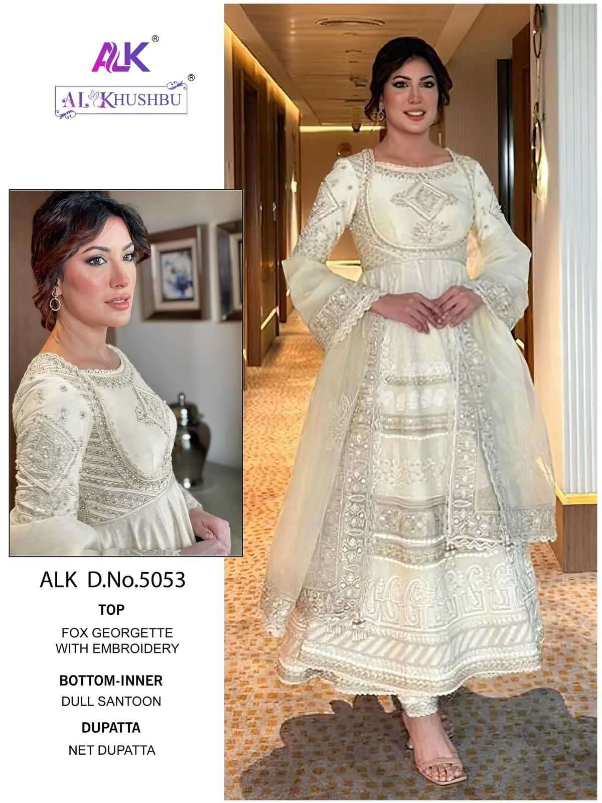 al khushbu 5053 georgette with heavy embroidered suit 