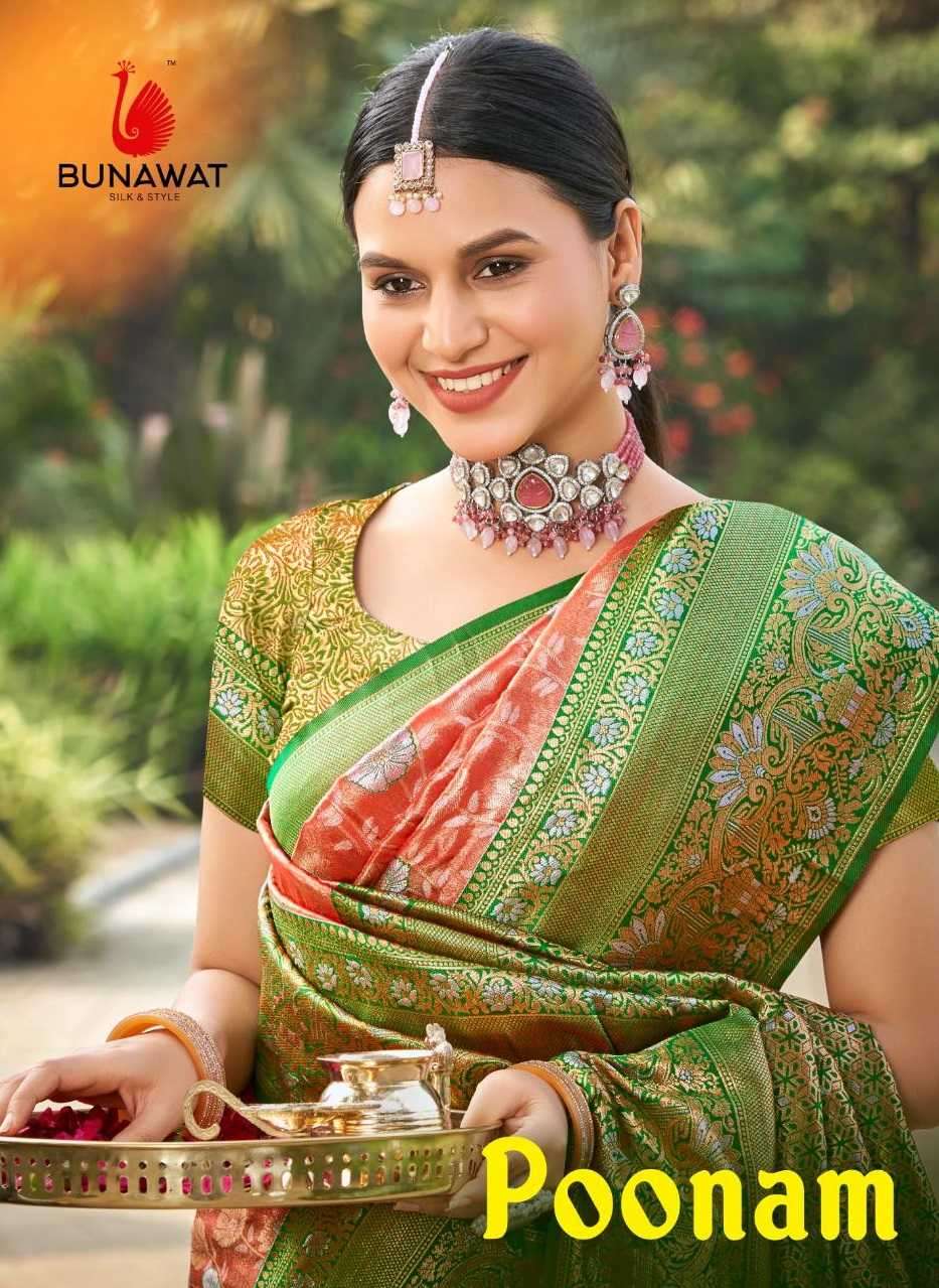 bunawat poonam series 1001-1004 Kanjivaram Silk saree