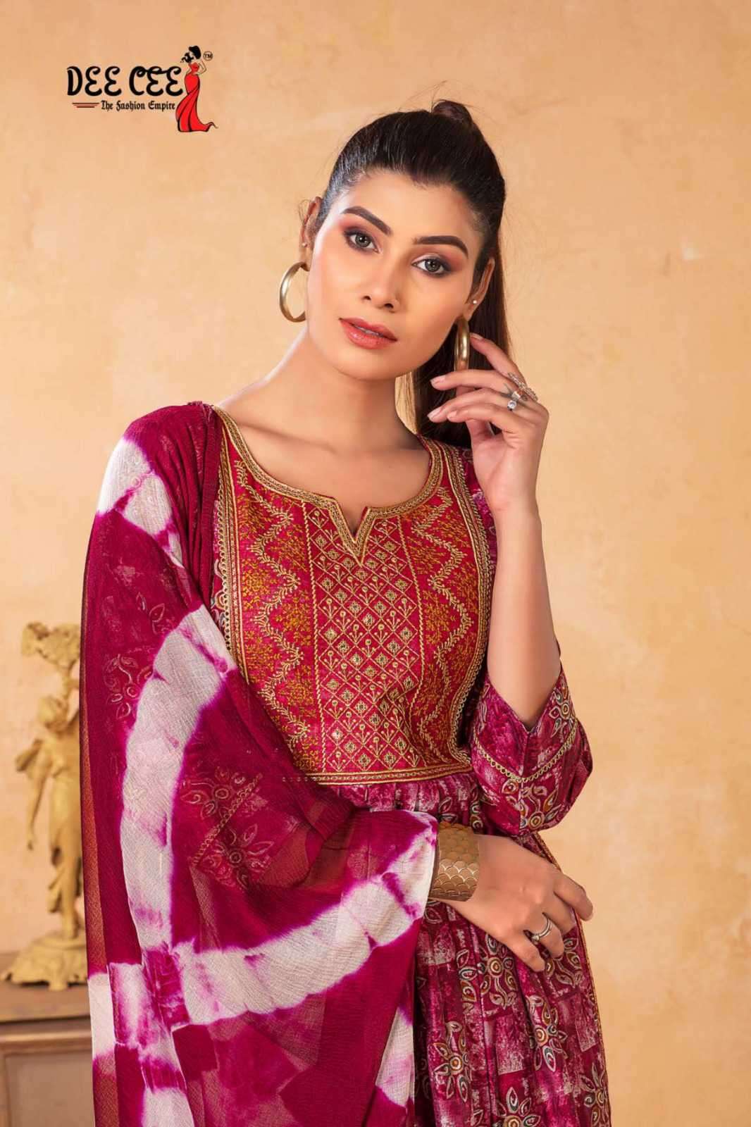 dee cee jagvi series 101-106 chanderi suit 