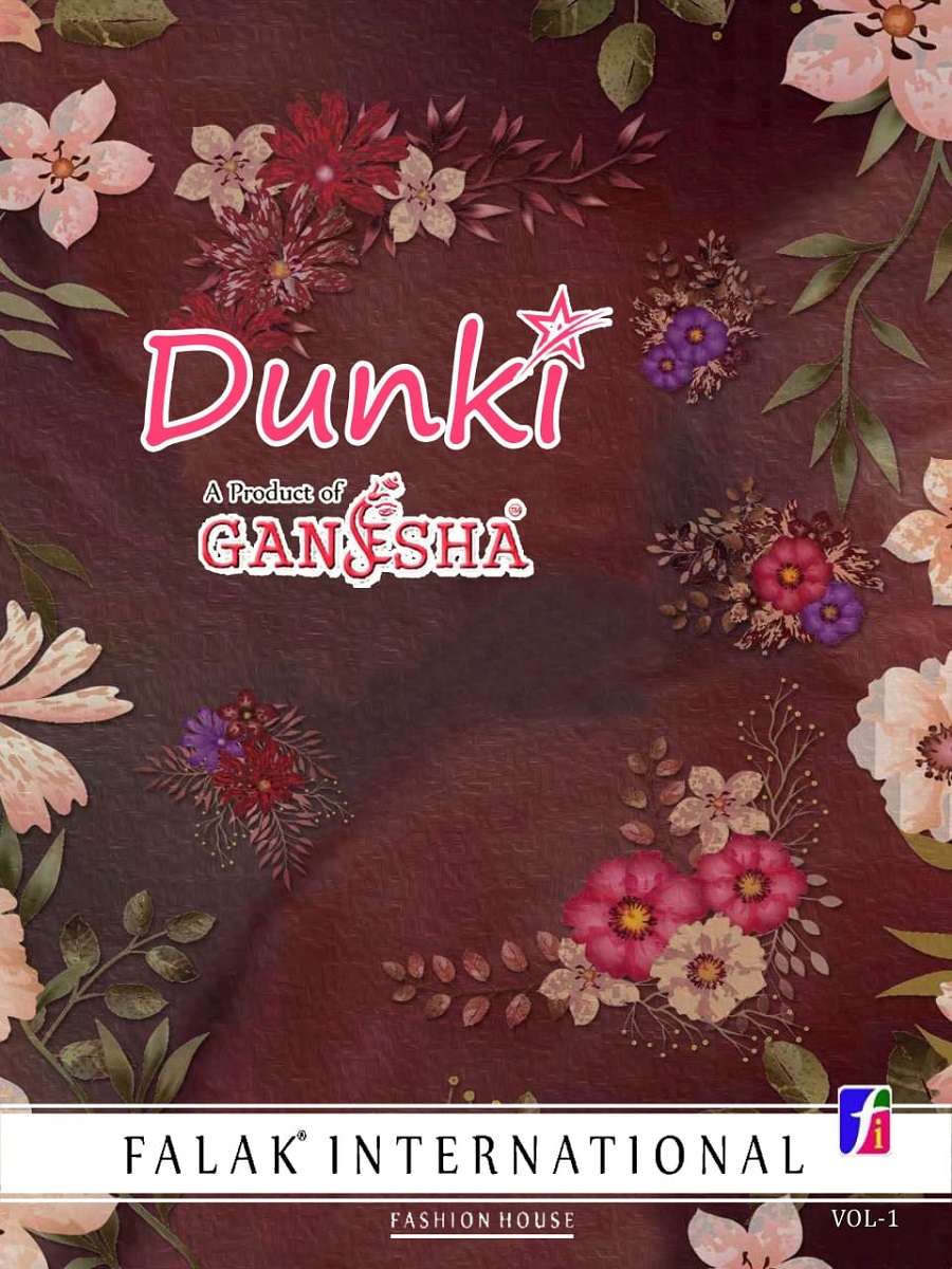 Ganesha Dunki Vol-1 series 1008-1022 pure cotton saree 