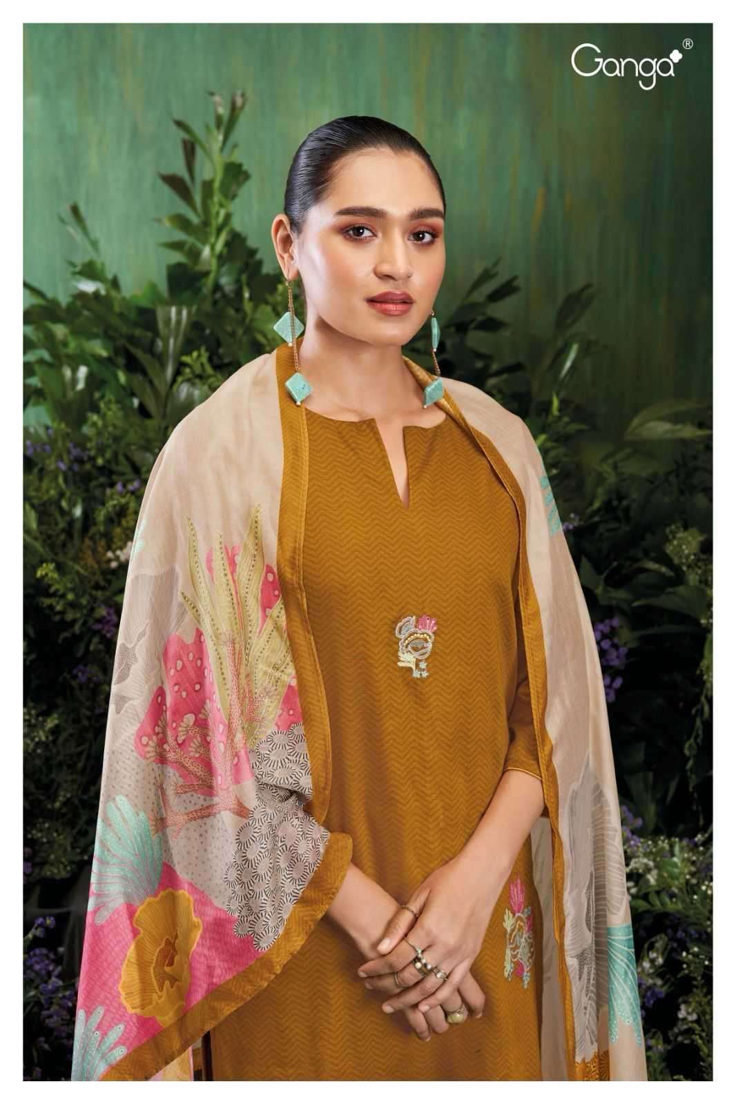 Ganga Sadhya 2036 Pashmina Dress Material Online Wholesaler