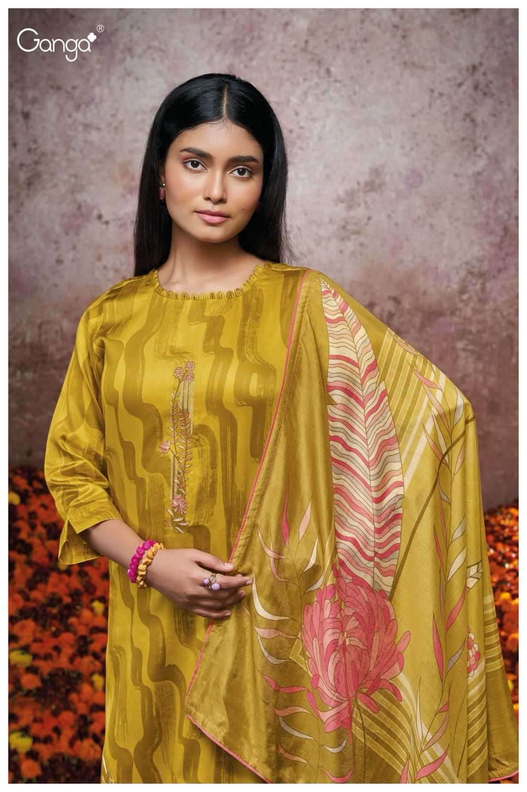 ganga corey 2125 premium cotton silk suit 