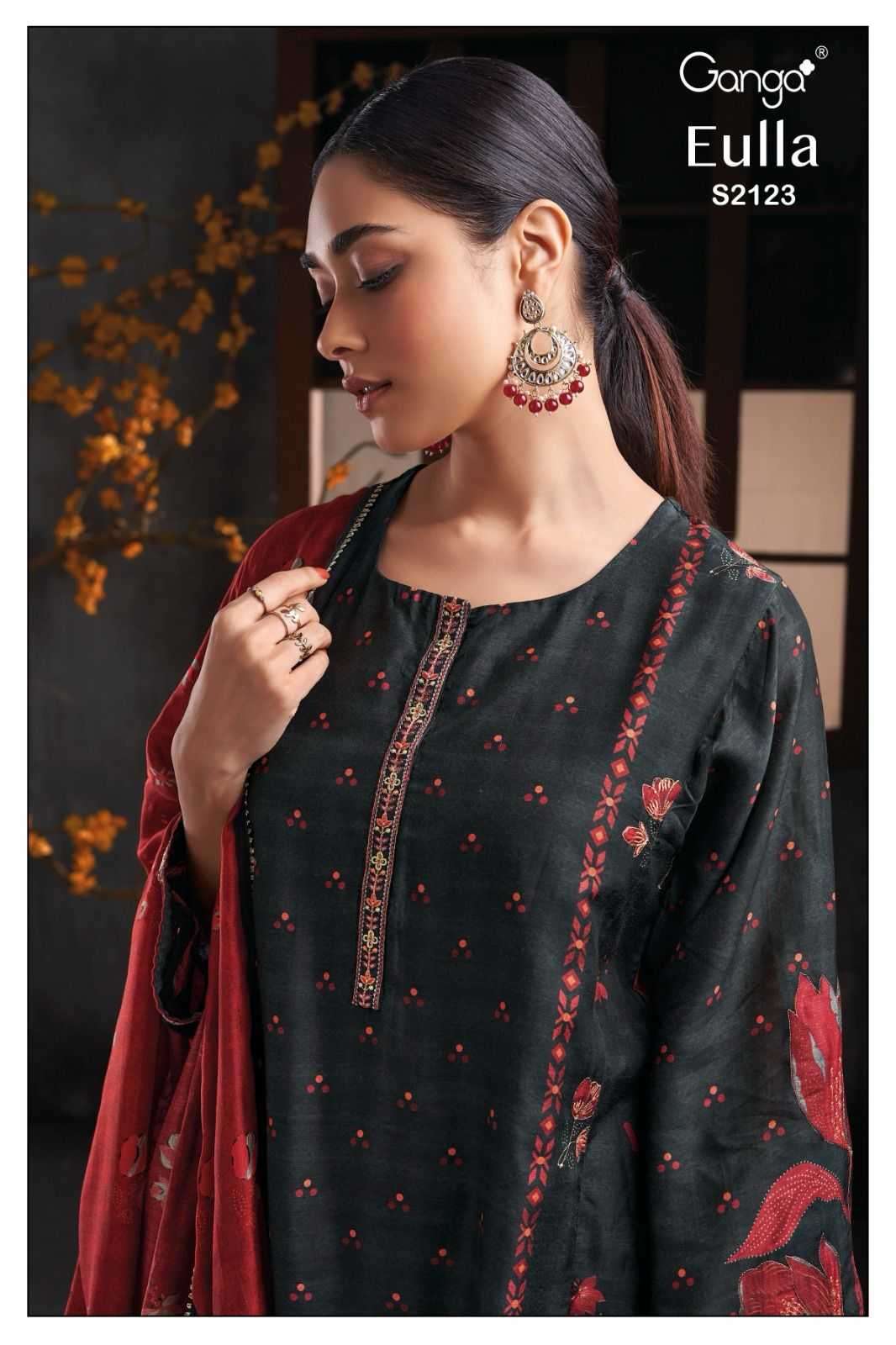 ganga eulla 2123 premium bemberg silk suit 