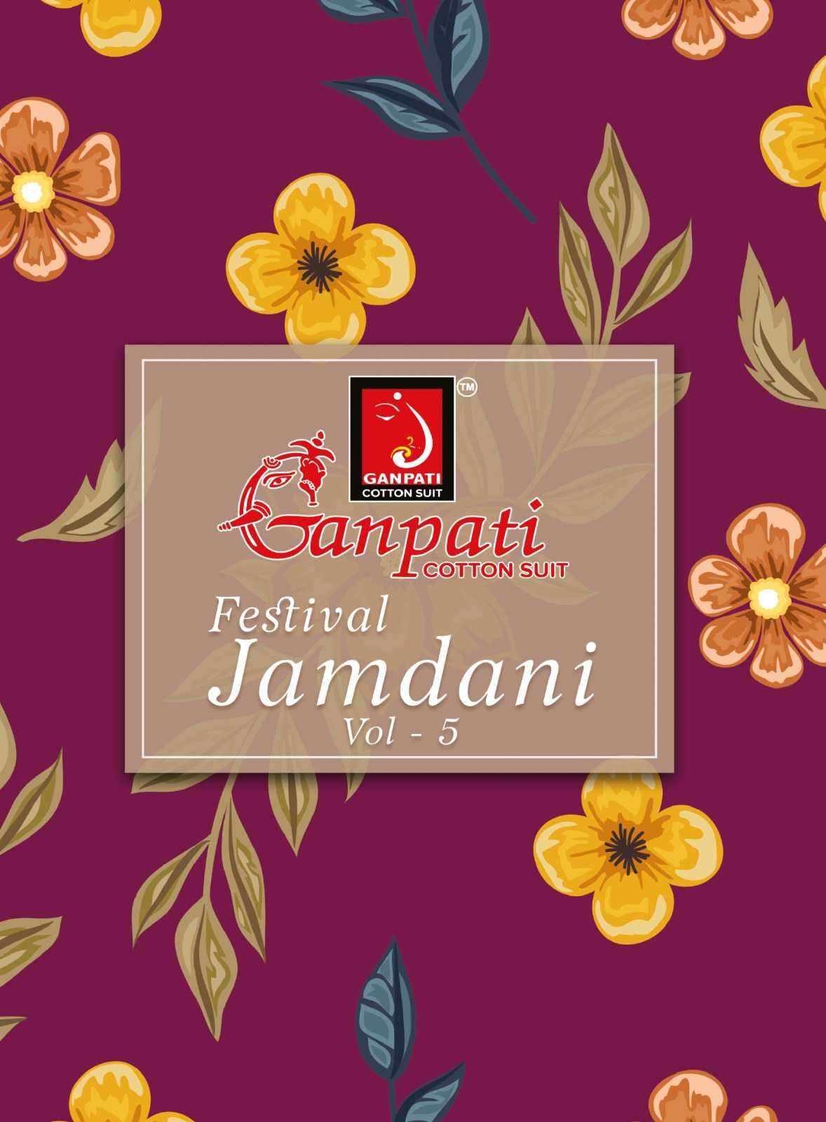ganpati cotton festival jamdani vol 5 series 131-136 cotton suit 